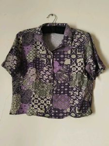 Purple Women Trendy Shirt