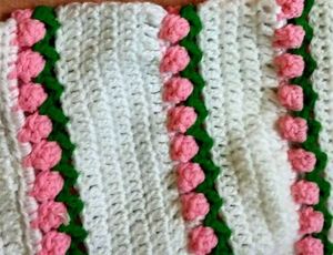🌷 Tulip Crochet Tote Bag