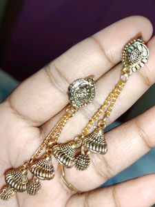 Beautiful 😍 Golden Silver Earrings 😍😍