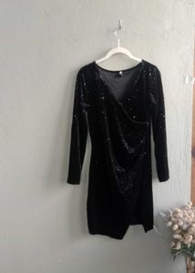 Glittery velvet dress