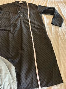 Embroidered Black Kurta With Tags