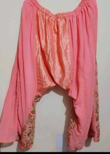 Rose Rani Plazo Suit &amp; Dupatta For 46 Bust
