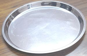 Food grade Stainless Steel round shape THALI.
