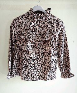 Cream Colour Tiger Print Top