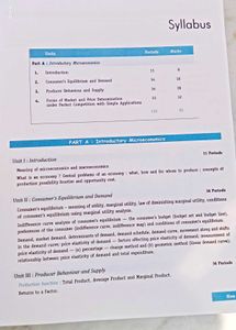Microeconomics For Class 12th