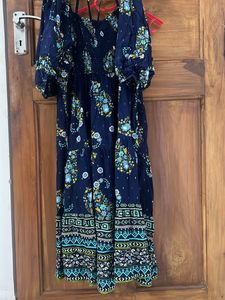 Floral Print Off-Shoulder Dress