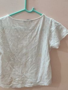 White Crop Top