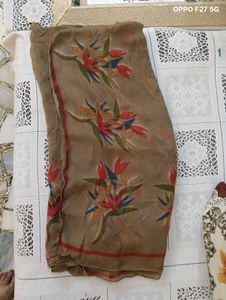 Cotton Salwar Suit With Crepe Dupatta