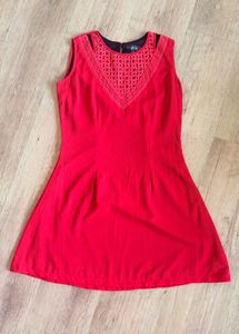 Red Sleeveless Dress