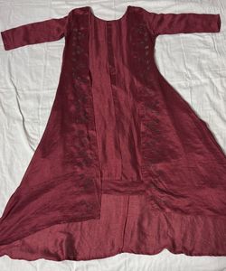 RUST ANARKALI KURTI