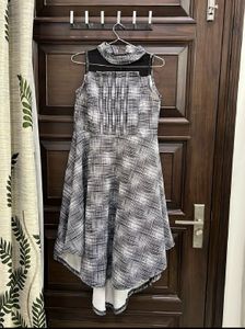 Chic Plaid Peplum Dress