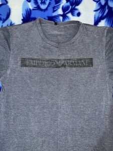 Emporio Armani Unisex Tshirt In Navy Blue