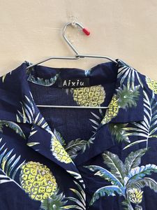 Beach Pineapple Half Sleeve Shirt