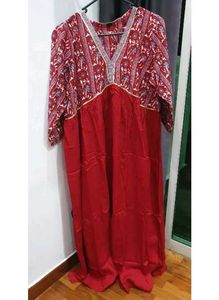 💥🎀 Maroon V Shape Kurti🎀💥