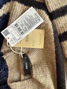Brand new Tan Black Cozy Sweater
