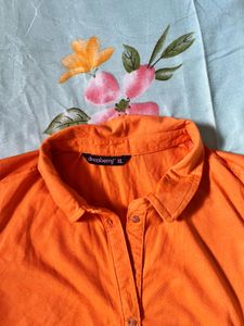 🍊BRIGHT ORANGE SUMMER TOP
