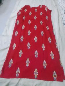 Elegant Red Embroidered Kurta Set