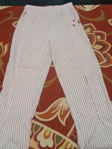 Striped Crop Top &amp; Wide Leg Pants Set