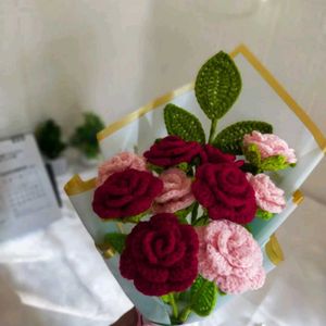 Crochet Rose Bouquet