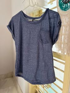 Blue Pocket Tee