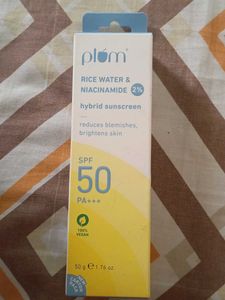 Plum Rice Water Sunscreen SPF 50