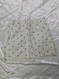 Star Printed Mini Skirt
