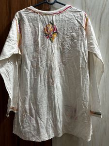 Cotton Printed Short Flared Top🤍