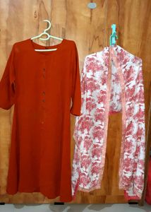 Pakistani Kurti With Dupatta Set
