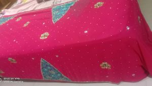 heavy party saree