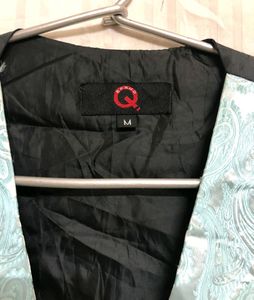 Q Brand Blue Printed Waistcoat
