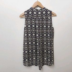Patterned Sleeveless Top