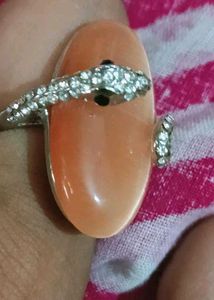 Statement Stone Snake Ring