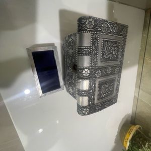 Vintage Silver Tone Jewelry Box