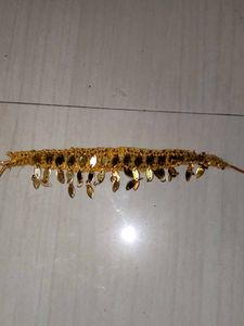 Gold Sequin Embellished Belt