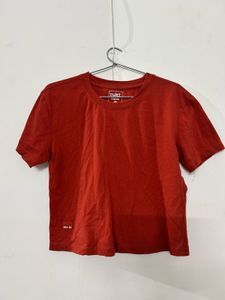 Cropped Tee - Rust
