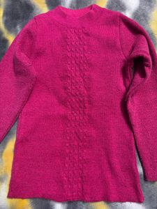 Magenta Knit Sweater
