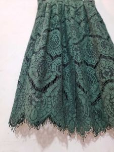 Green Lace Skirt