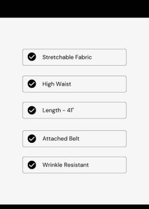 Chic Black Belted Trousers