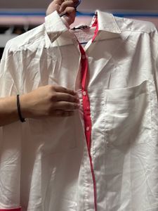 White &amp; Red Shirt