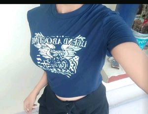 Savana Cool Graphic crop top