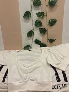 Cute White Crop Top