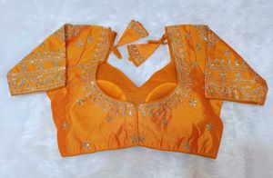 Mustard Sabyasachi Blouse
