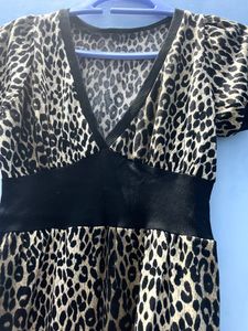 Short Leopard Print Dress