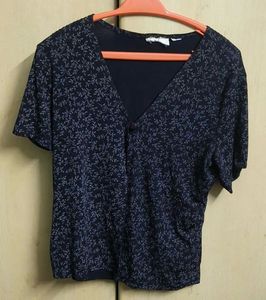 Floral Navy Blouse