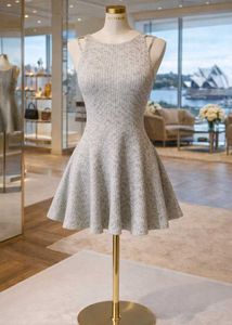 Cute Grey Skater Dress