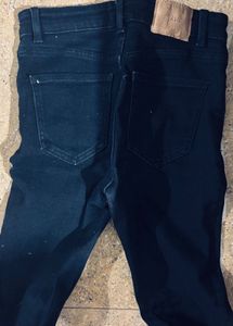 Dark Black Jeans 26-28 Waist
