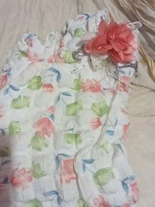 Western Short Frock For 2-4 Years