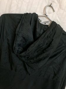 NIKE Dri Fit Full Zip Up Black Hooded Jacket