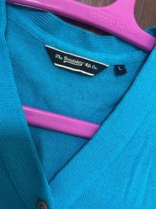 Women’s Blue Cardigan Sweater