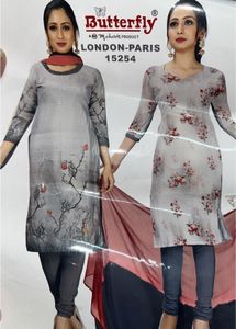 Unstitched Kurti 4 Piece Set for woman